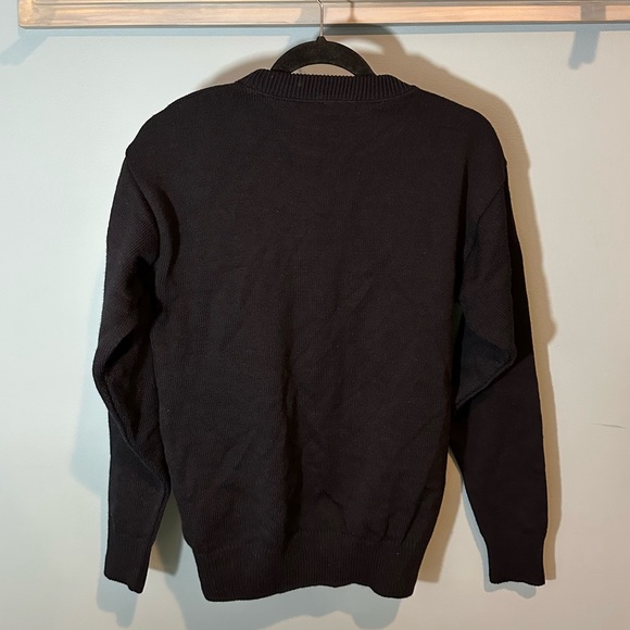 Edwards Andrew Rohan Navy Blue with Light Blue C Embroidered Varsity Sweater - Picture 6 of 9